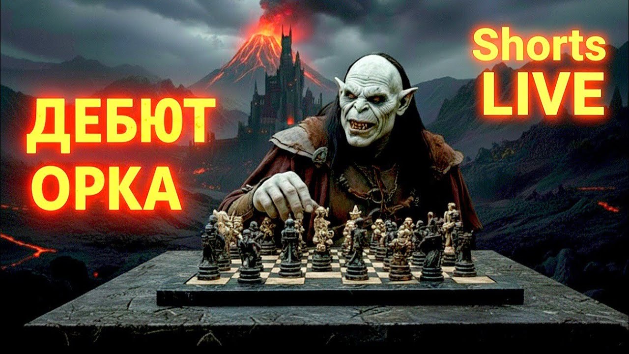 ♟️ ДЕБЮТ ОРКА: МОРГУЛЬСКИЕ ШАХМАТЫ! | Пробиваем 1300 на Lichess | Shorts LIVE 🔥