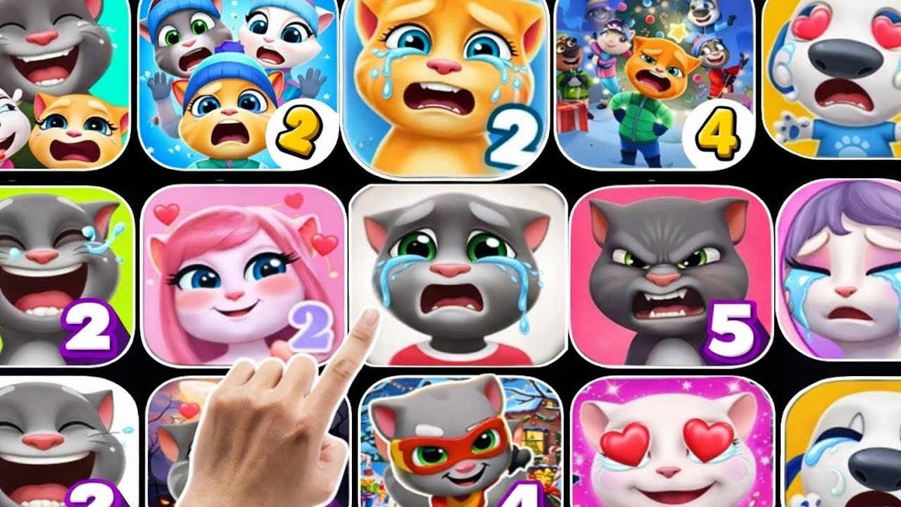 lMy talking tom my talking angela tom friend hungry shark going balls sword play games