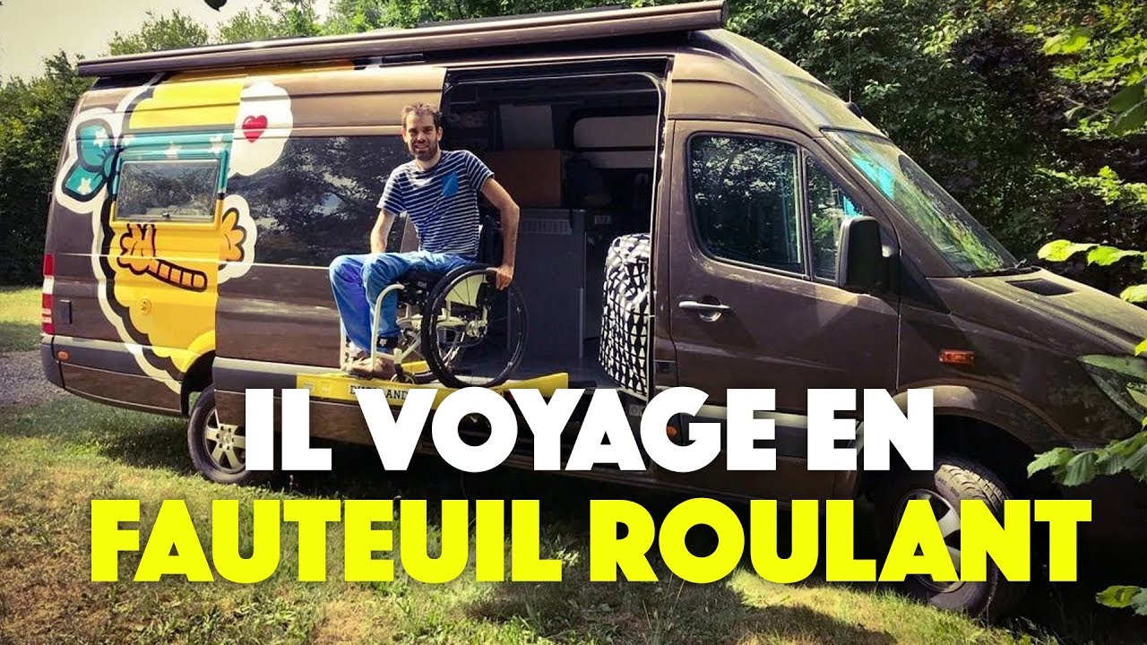 😲IL VOYAGE EN FAUTEUIL ROULANT @samfaitrouler