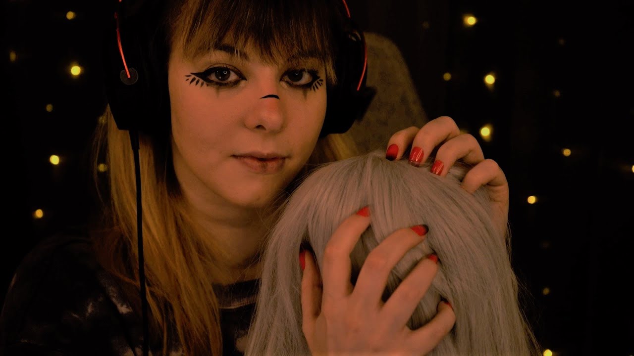 ASMR | Realistic Scalp Scratching, Head Massage, Hair Brushing, no talking, rain sounds
