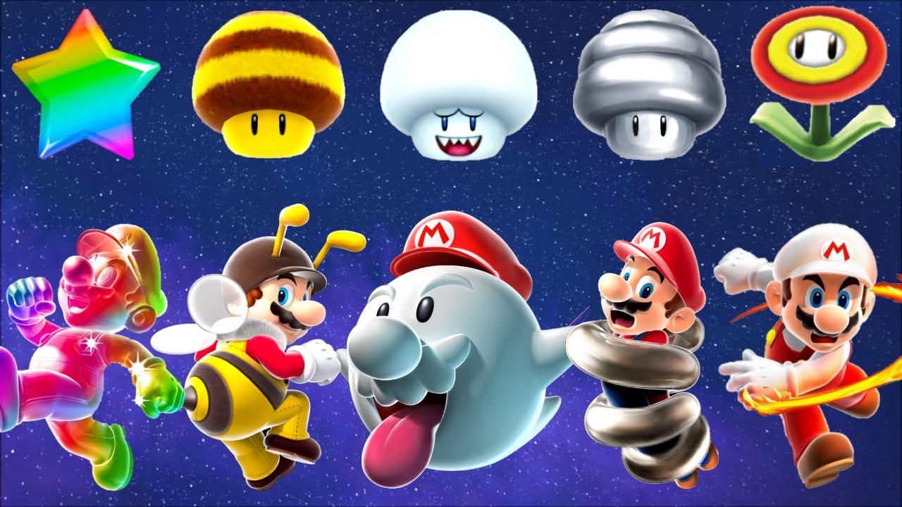 Super Mario Galaxy HD - All Power-Ups