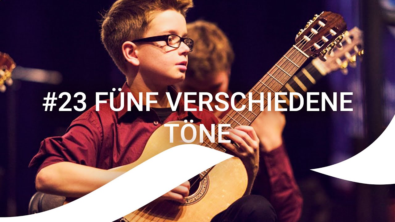 #23 Fünf verschiedene Töne - Gitarrenklasse // Band 1
