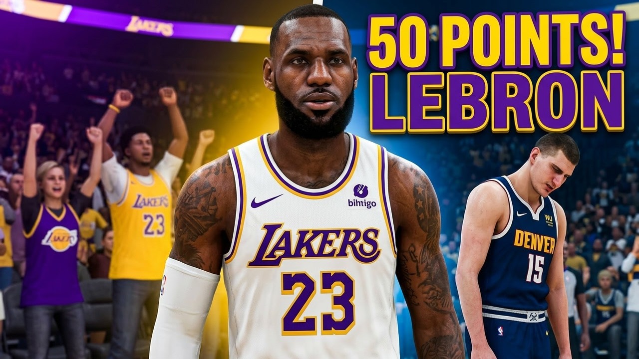 Dropping 50 with Lebron James In NBA 2k26 against Jokic!