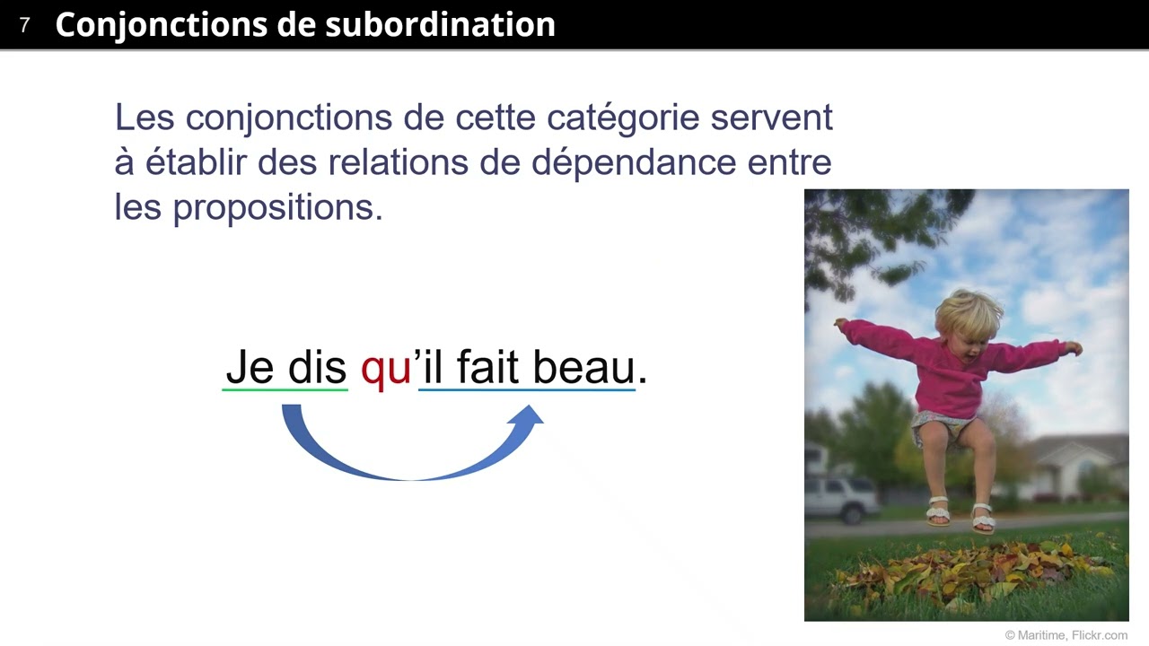 Les conjonctions