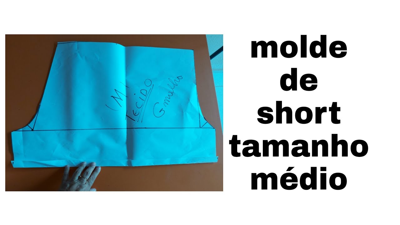 Molde de shorte de elástico facil