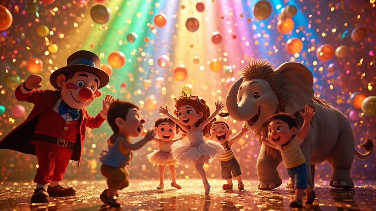 🎪 O CIRCO ENCANTADO | Música Infantil Educativa | Canções para Crianças 🎵🤡🩰🦁