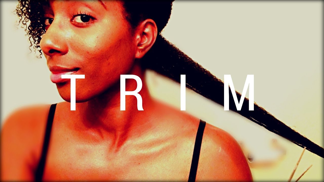 Length Retention | How I trim my Type 4 Natural Hair | NO HEAT!
