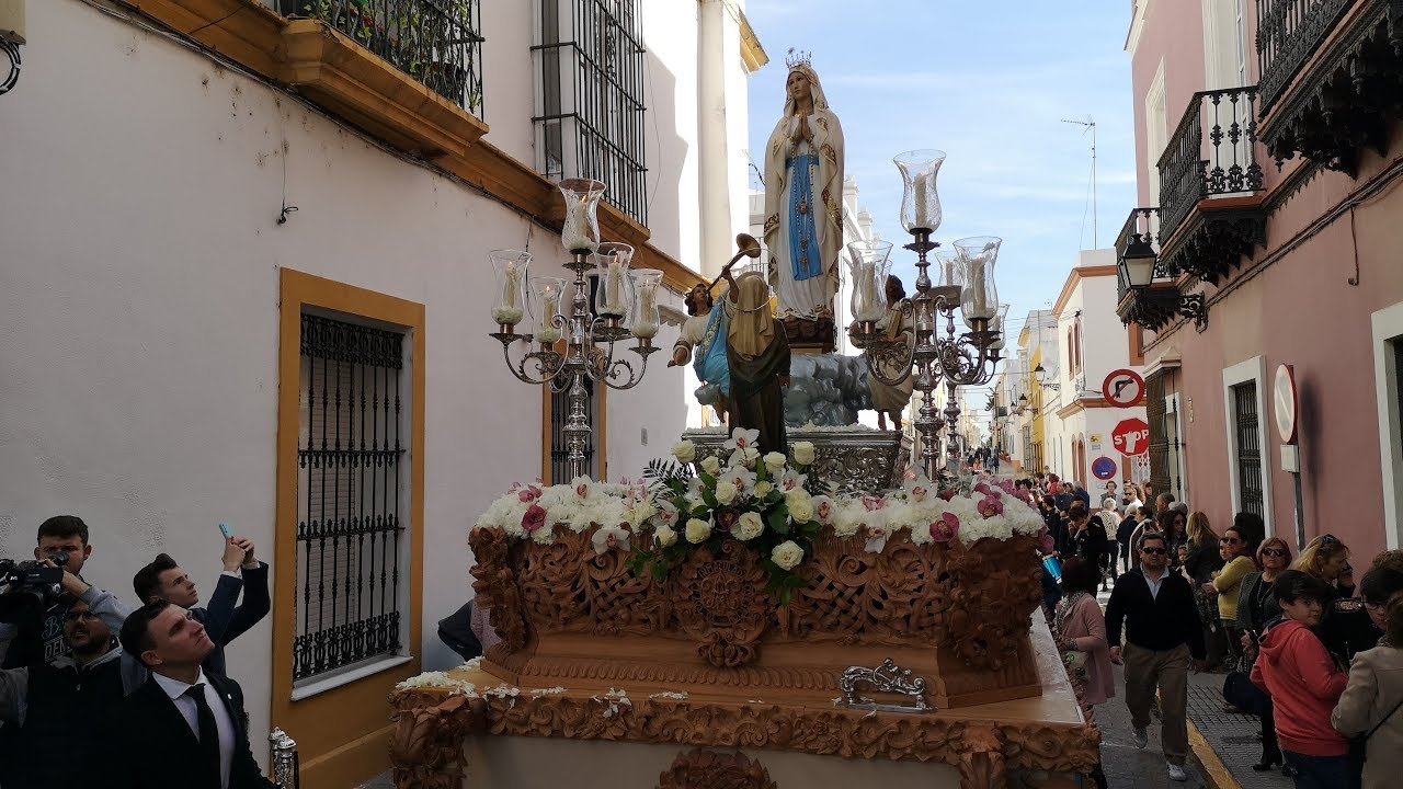 Procesión Virgen de Lourdes, Puerto Real febrero 2020