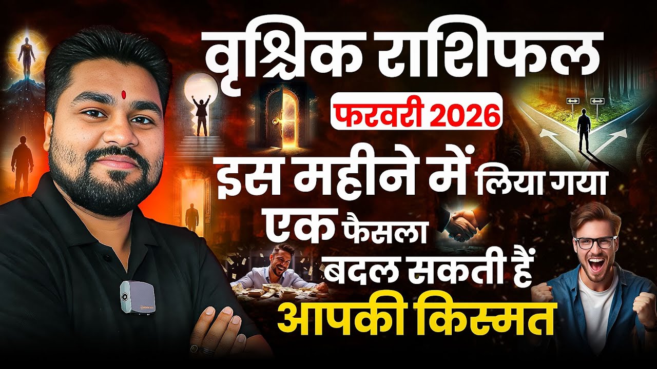 VRISHCHIK Rashifal February 2026 |वृश्चिक राशिफल फरवरी 2026 |शनि-मंगल के टक्कर से भाग्य टूटेगा क्या