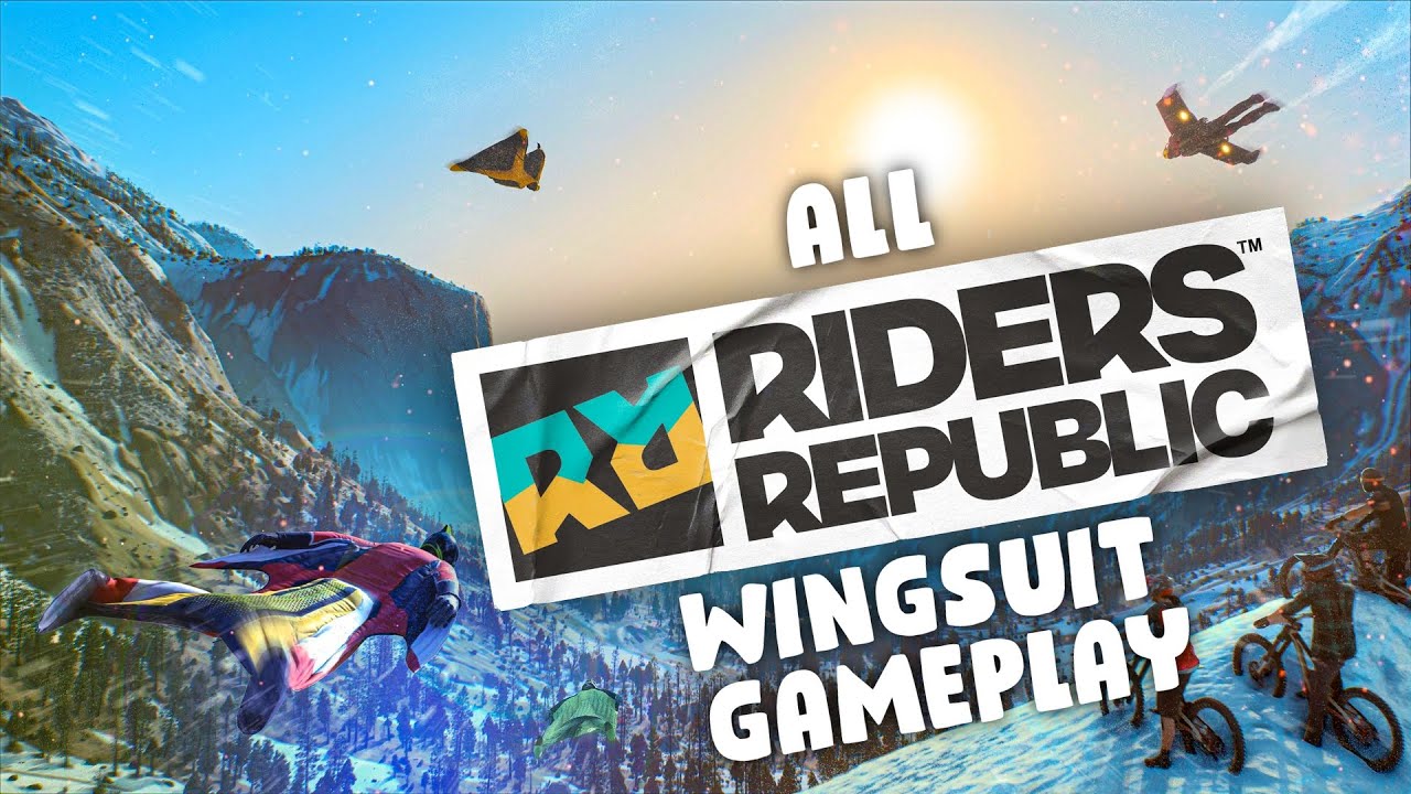 all wingsuit gameplay from Riders Republic