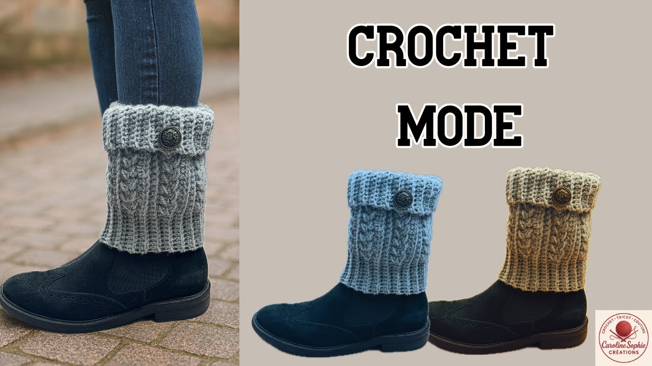 Guêtres au Crochet Faciles et Élégantes 🧶 | Tuto Crochet Mode Automne / Hiver
