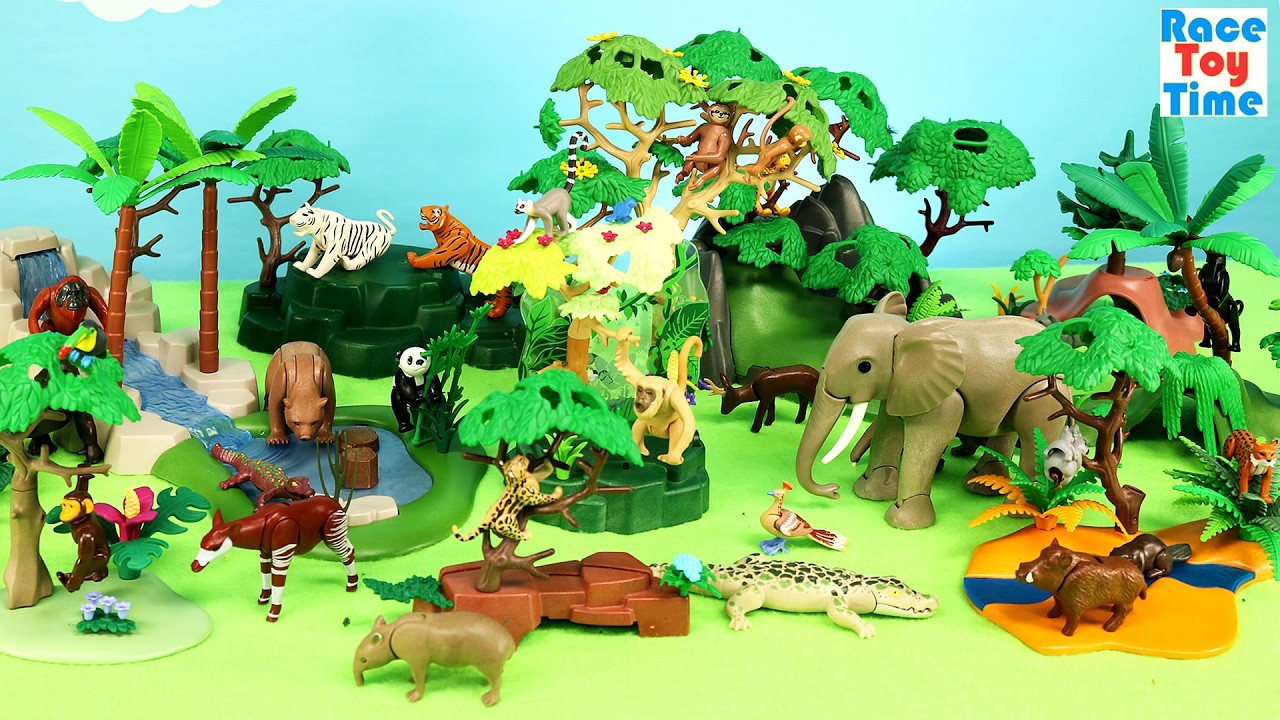 Forest Set with Playmobil  Animal Figurines