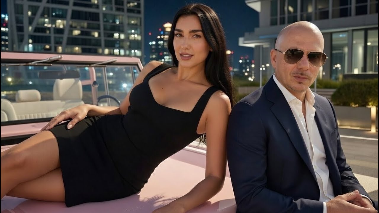 Dua Lipa ft Pitbull - Lights Go Worldwide (Official lyrics music video 2026)