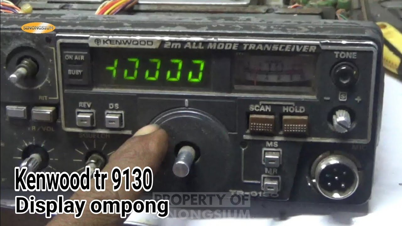 radio Kenwood tr 9130 disply ompong