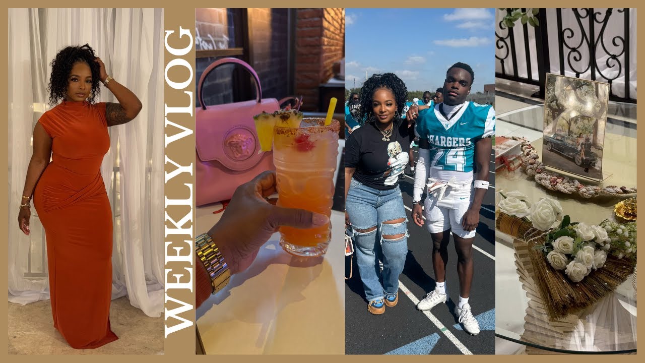 VLOG| LIVING MY BEST LIFE | WEDDING VIBES, SENIOR NIGHT FOOTBALL, VISITING GRANNY, SIDE HUSTLE MONEY