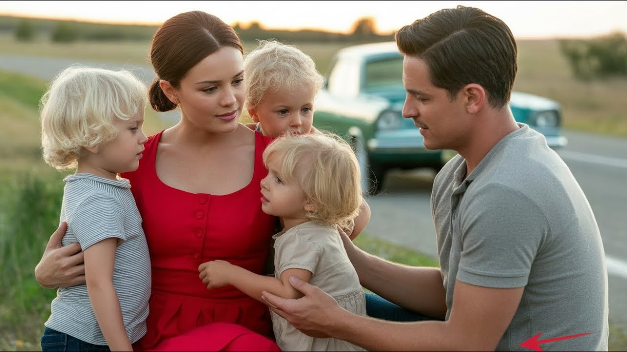 Incredible Moment: Single Dad of Triplets Discovers Dying Woman on Roadside—Her Amazing Awakenin...