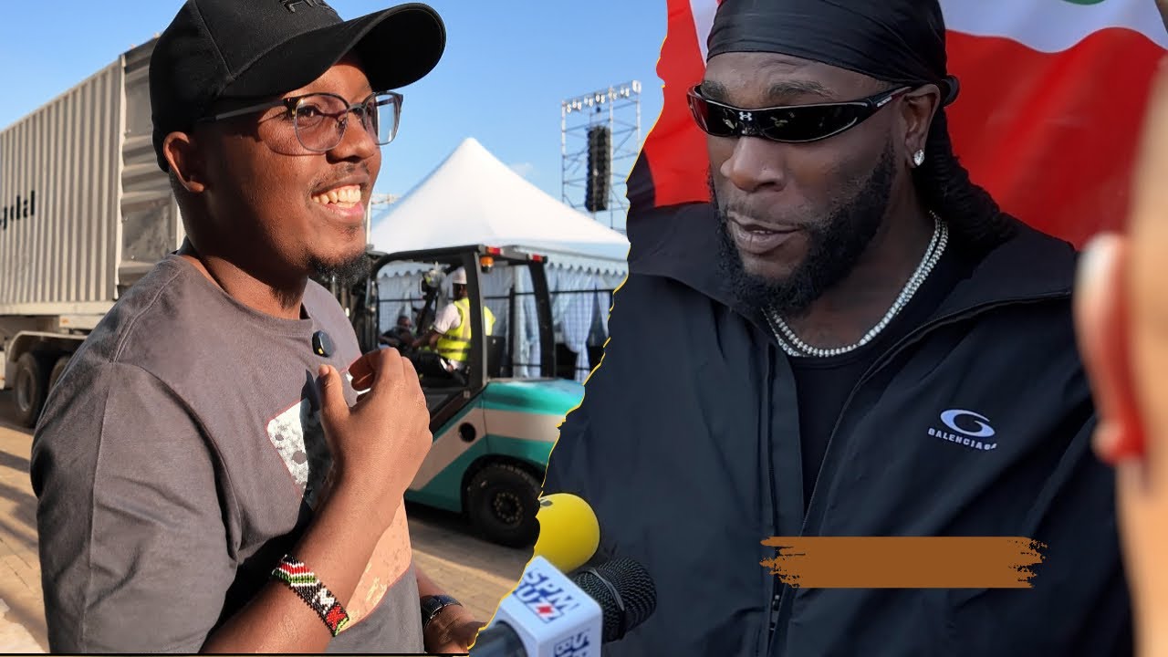 BURNA BOY JETS IN KENYA WITH A 500,000 £ PATCHWORK SOUND EQUIPMENT SEE ABEL MUTUA’s REACTION