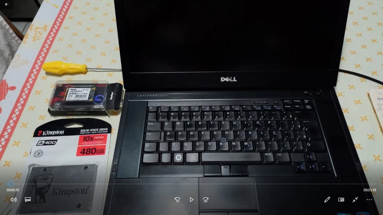 Dell Latitude E6510 Upgrade HD para SSD + memória RAM