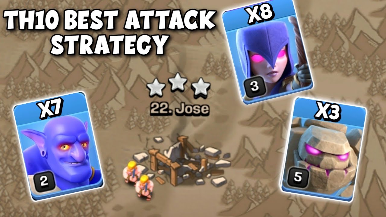 TH10 GoBoWitch Attack Strategy 2022 | TH10 BoWitch Attack Strategy (Clash of Clans)