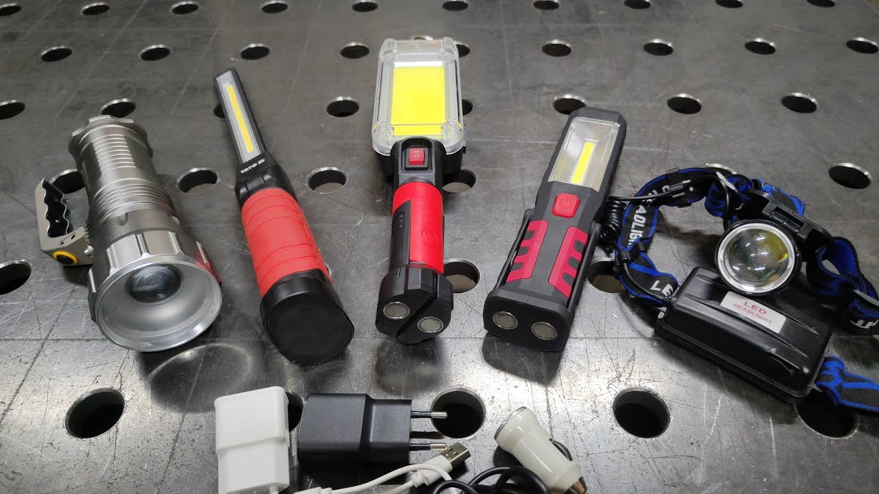 Lampa  Latarka  Warsztatowa  Na Akumulator.