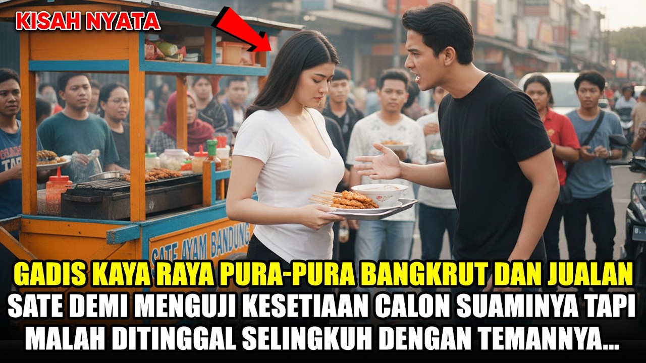 PURA-PURA BANGKRUT DAN BERJUALAN SATE AYAM DEMI UJI KESETIAAN CALON SUAMINYA - TAPI MALAH