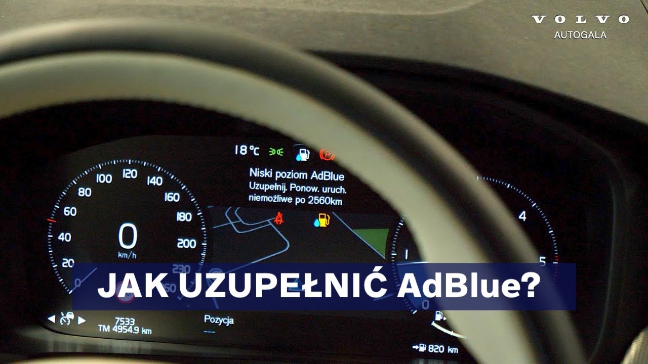 Uzupełnianie płynu AdBlue w Volvo | Autogala Volvo