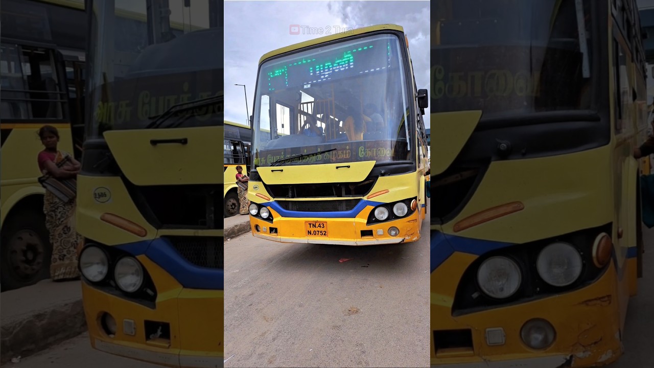 💢TNSTC Coimbatore to Palani🚎#shortsfeed #shorts #time2turn #trending #tnstc #coimbatore #palani #bus