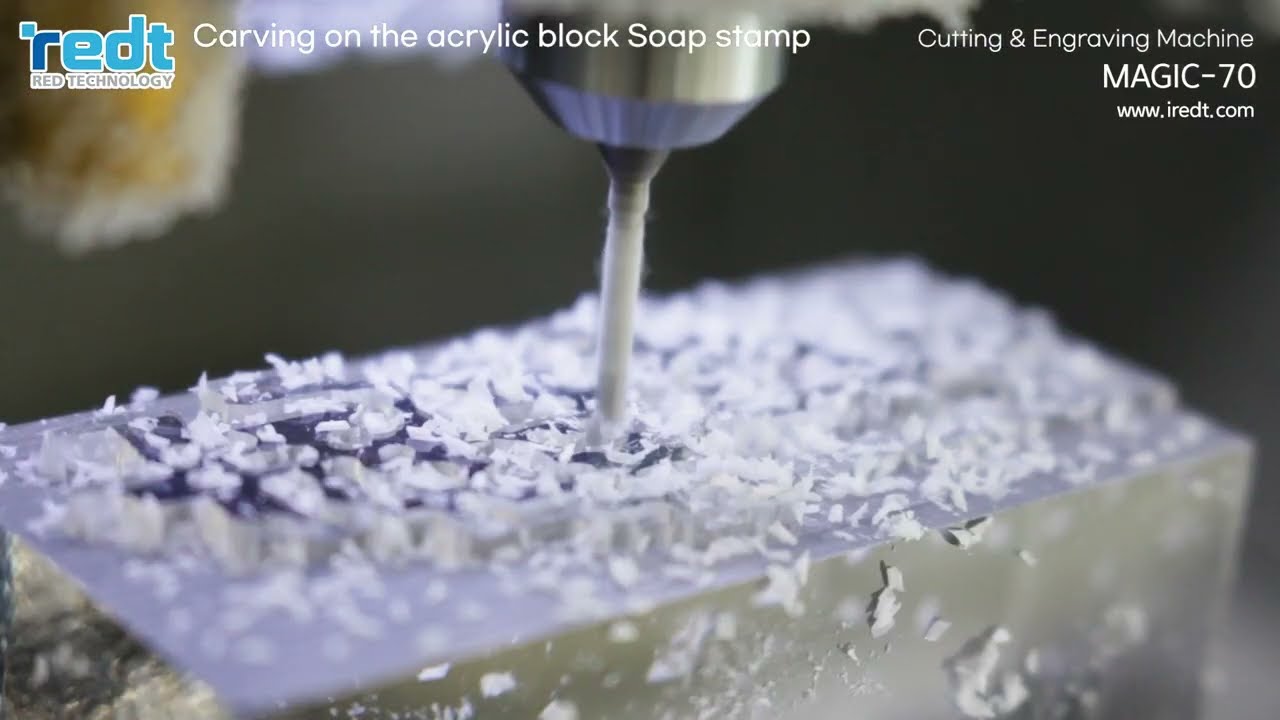 MAGIC 70 Carving on the acrylic block Soap stamp