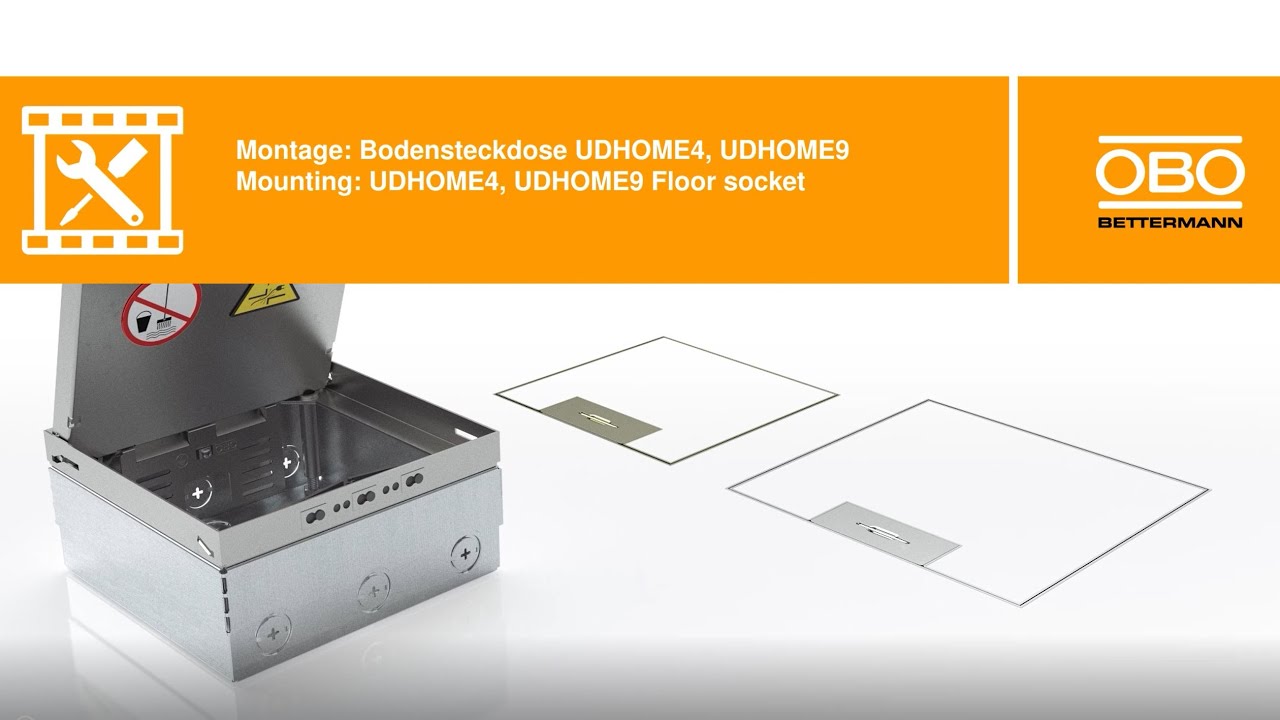 Montage Bodentanks UDHOME4 und UDHOME9 – OBO Bettermann