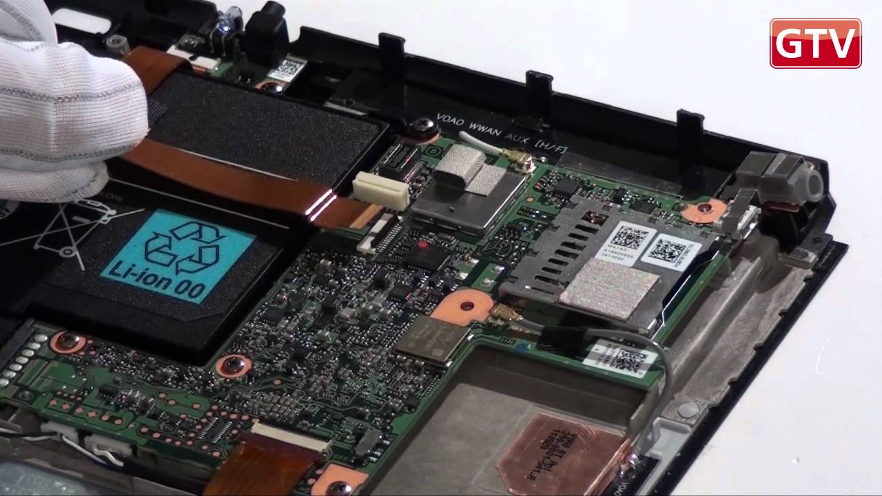 Sony Tablet S - как разобрать планшет и из чего он состоит