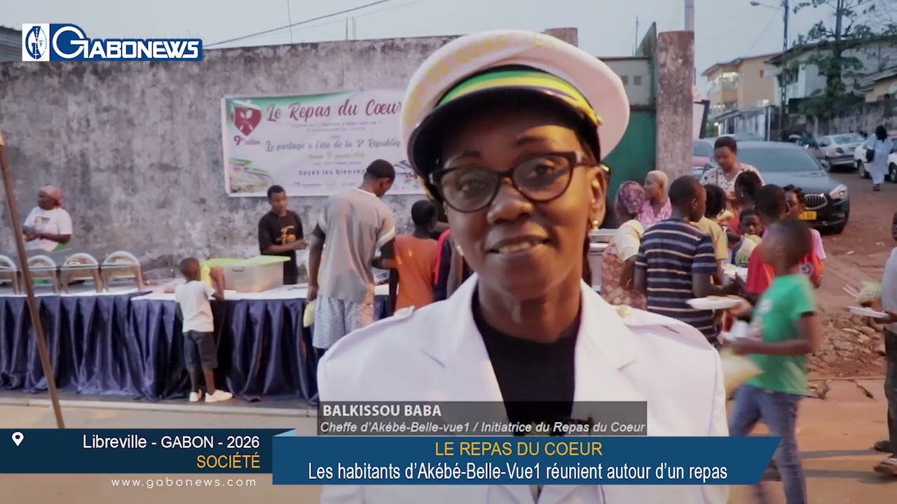 GABON / SOCIETE : Les habitants d'Akébé-Belle-Vue1 réunirent autour d'un repas