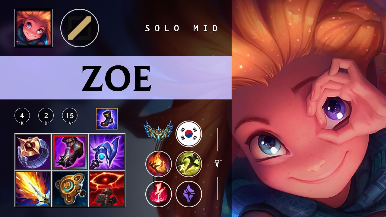 Zoe Mid vs Sion - KR Challenger Patch 26.04