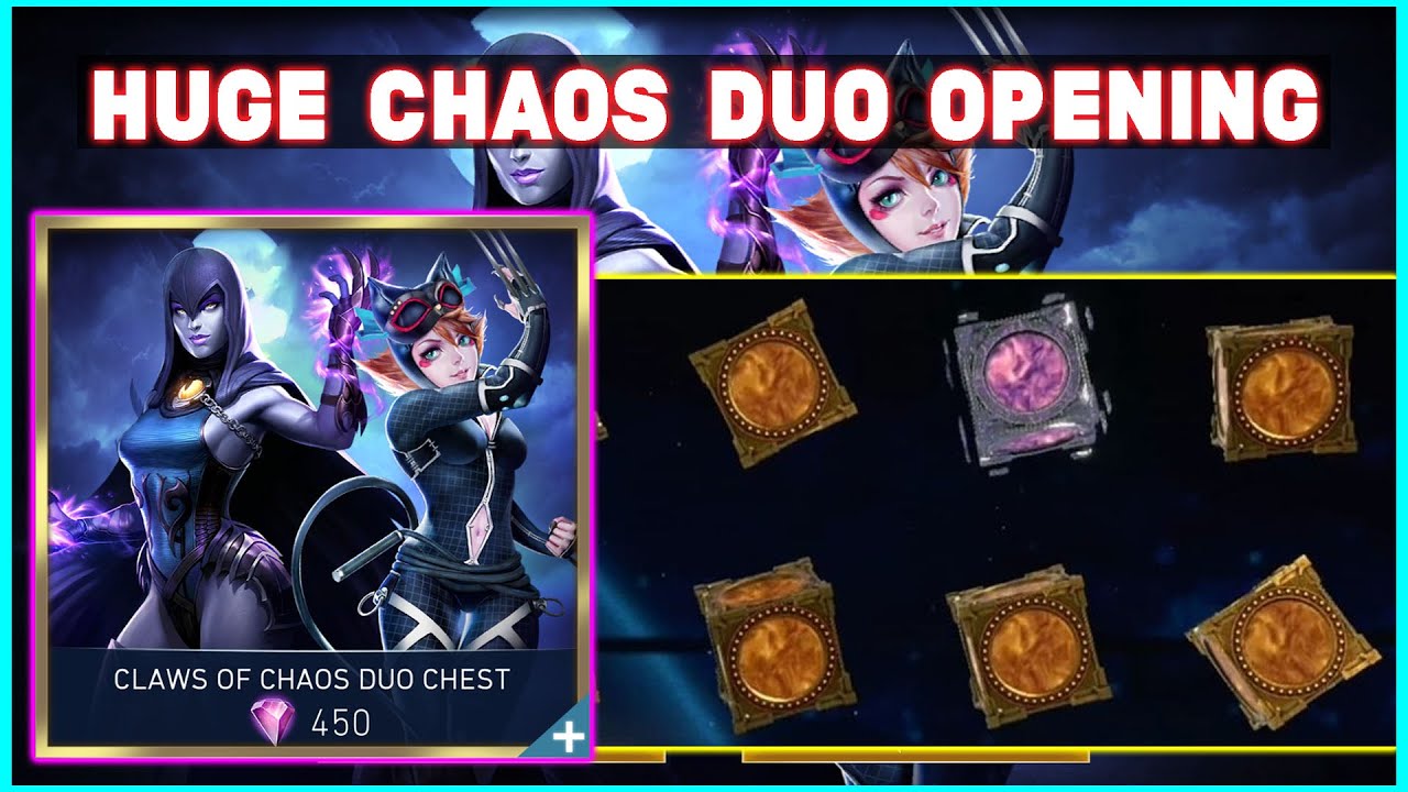 Hunting For Raven! Huge Claws Of Chaos Duo Chest Opening! Injustice 2 Mobile