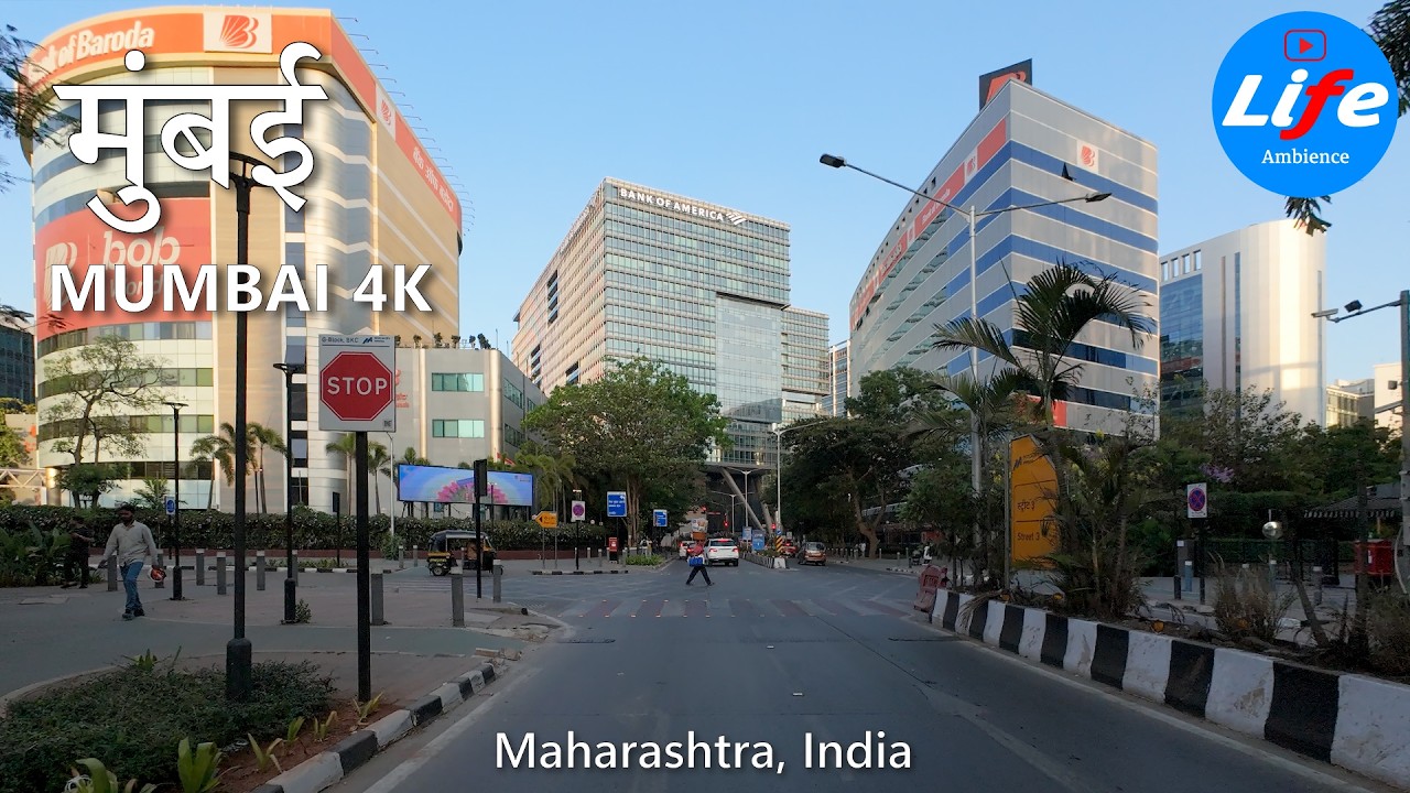Mumbai Drive - City Traffic - Bandra-Kurla Complex 4K HDR