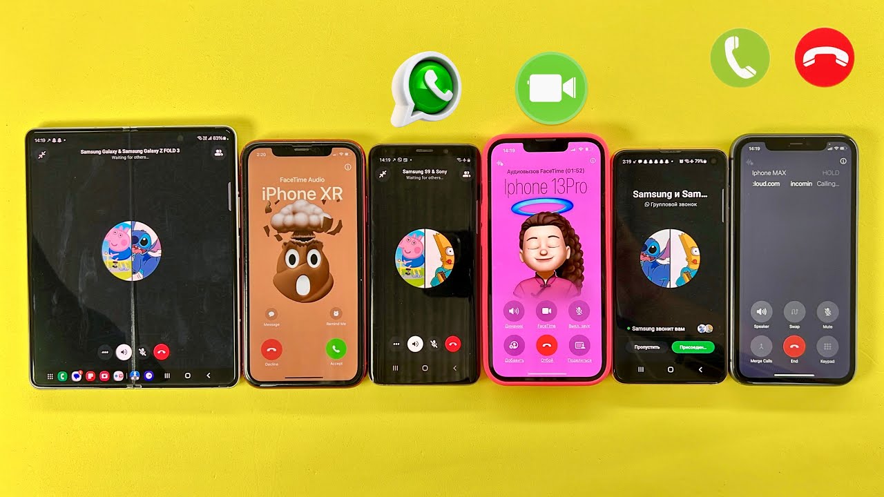 WhatsApp Vs FaceTime Incoming + Outgoing Call / iPhone Vs Samsung