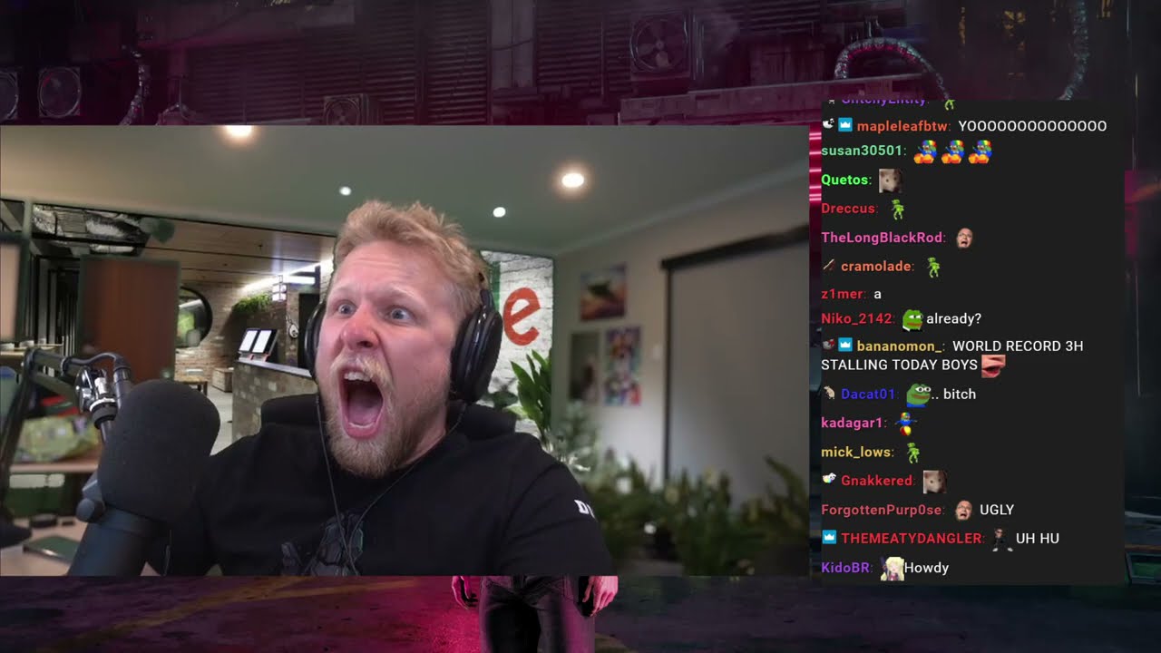 Jumpscared Quin69 without the stream Audio.