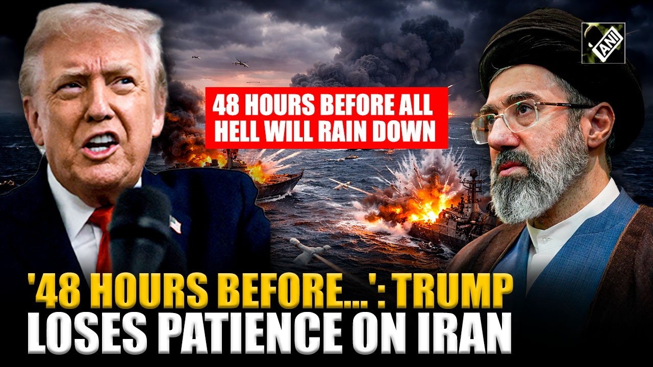 '48 HOURS BEFORE HELL RAINS DOWN...' Trump's chilling final threat to Iran demanding Hormuz Open