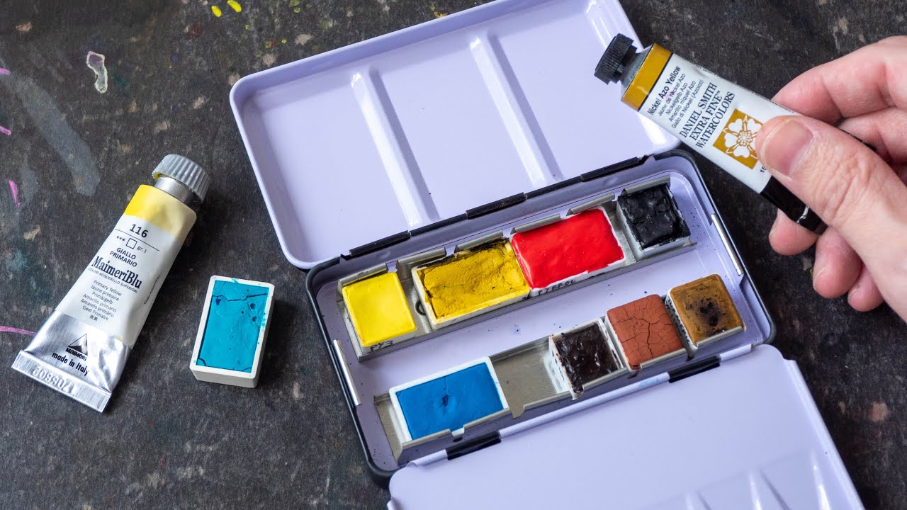 How to Prepare Watercolour Box for Overseas Sketching Trip