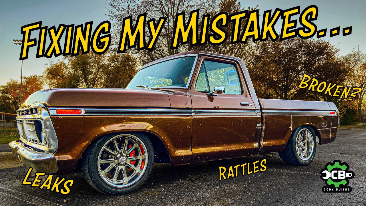 Fixing the Small Stuff on My 1975 F150 | Valve Covers, Suspension Noise & Custom Coolant Overflow