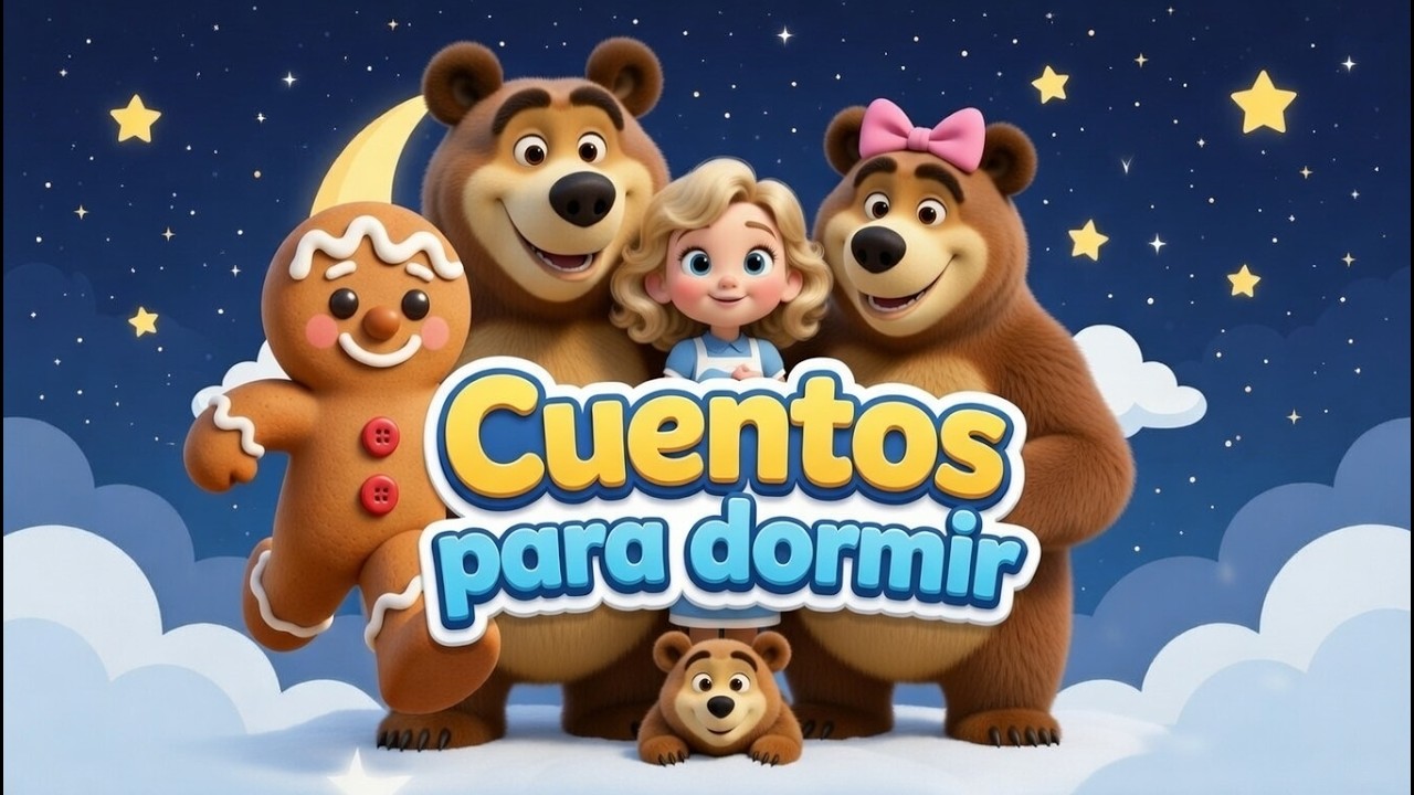 2 Cuentos para Dormir 💤 | Ricitos de Oro + El Hombre de Jengibre