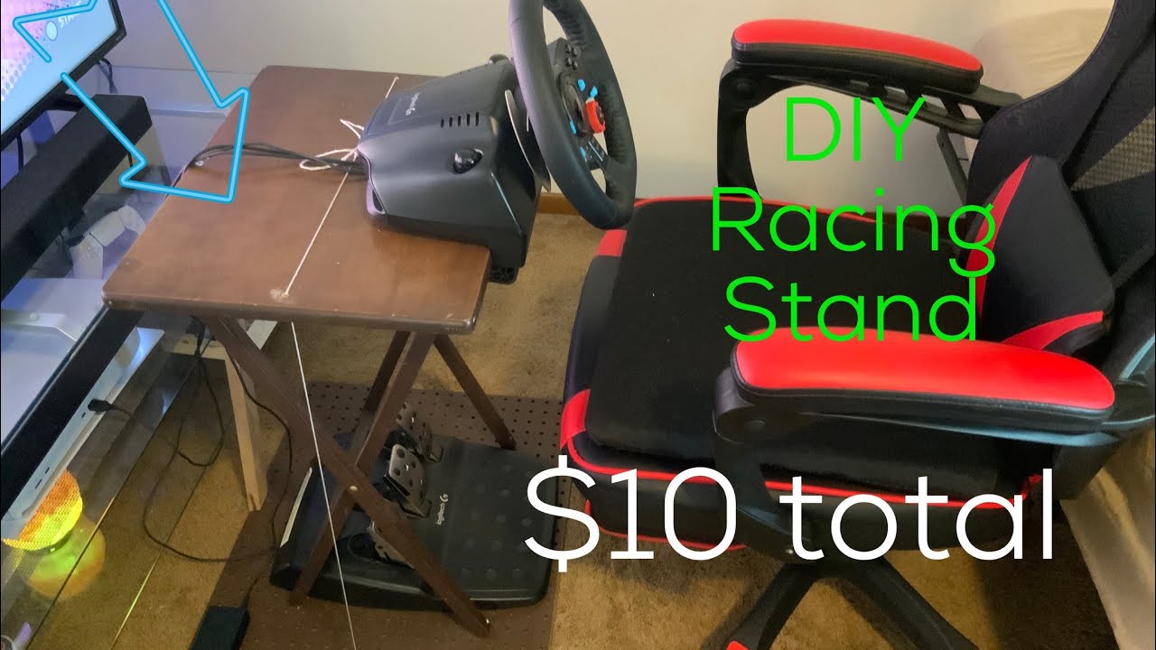 Cheap D.I.Y. Racing Wheel Stand