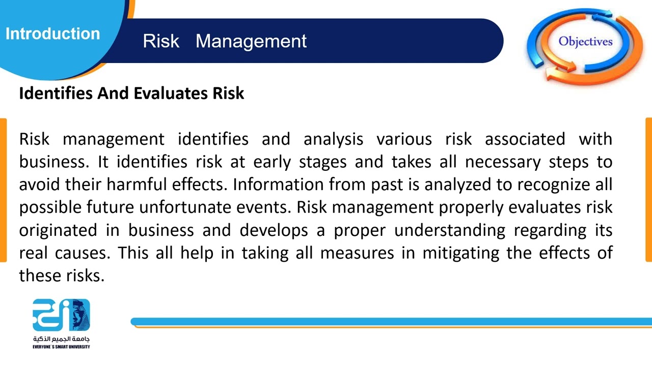 Risk Management   - Intro lecture - ESU