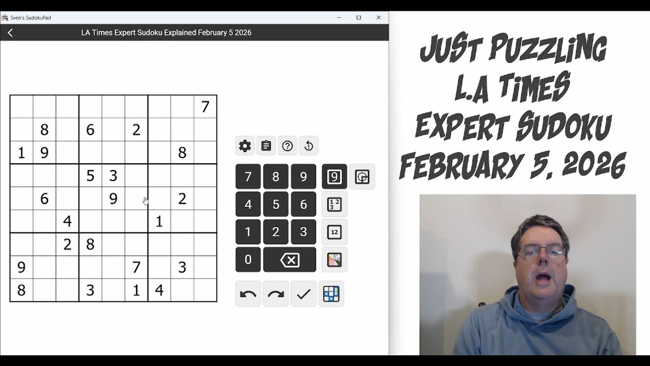 LA Times Expert Sudoku February 5 2026