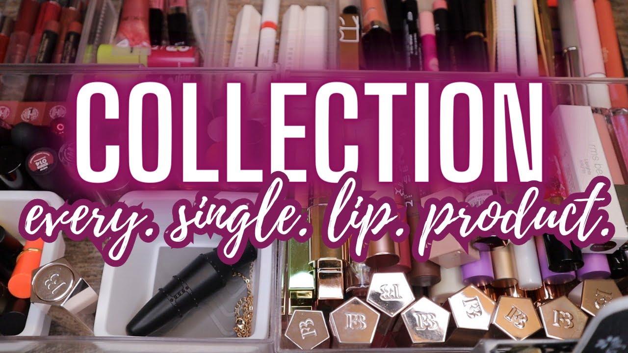 COLLECTION & DECLUTTER 2024 || Going through over 250 Lip Products🤪