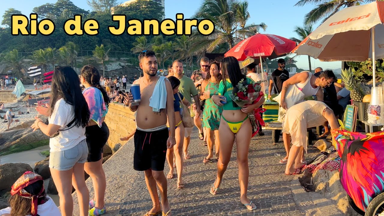 Walking Along the Ipanema and Leblon Waterfront — Rio de Janeiro, Brazil 【4K】2025 🇧🇷