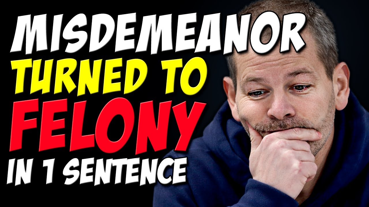 Self-Own In Court: Talked Himself Back Into Felony