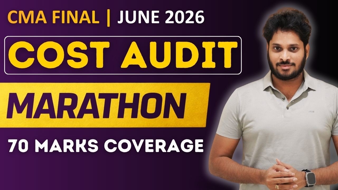CMA FINAL AUDIT REVISION | COST AUDIT REVISION | COST AUDIT MARATHON