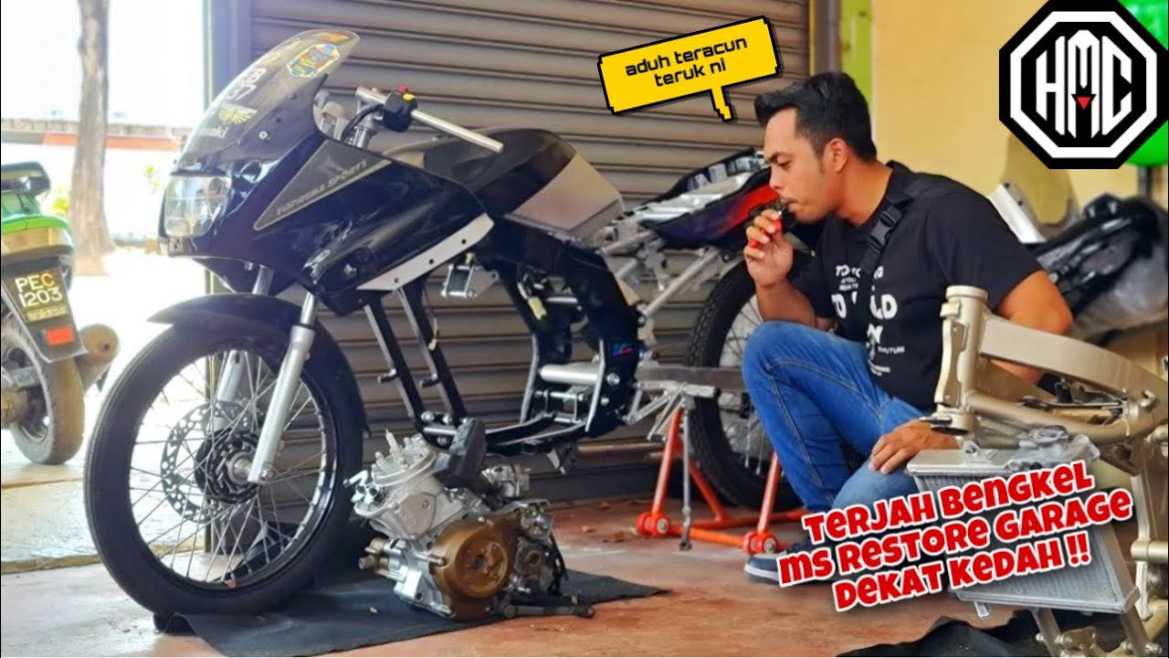 TERJAH bengkel MS RESTORE GARAGE dekat kedah 🤩| TerRACUN habis mat 😭