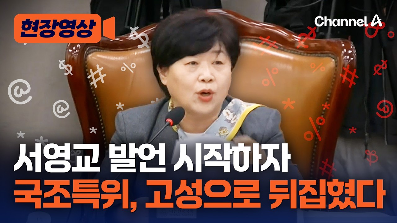 서영교 위원장 발언에 국조특위 고성 시작 [현장영상] / 채널A