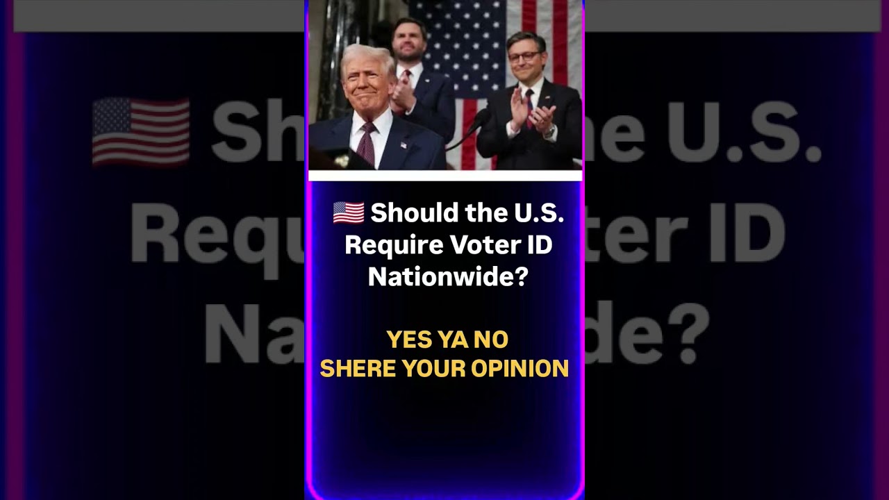 Should the U.S. Require Voter ID? 🇺🇸#USA #USPolitics #VoterID  #USElections #America #BreakingNews